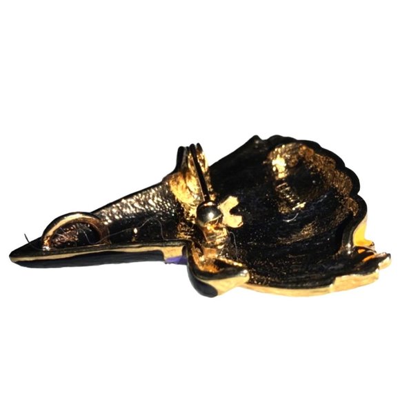 Halloween Pumpkin  Scarecrow Lapel pin Pendant Signed - Picture 8 of 8